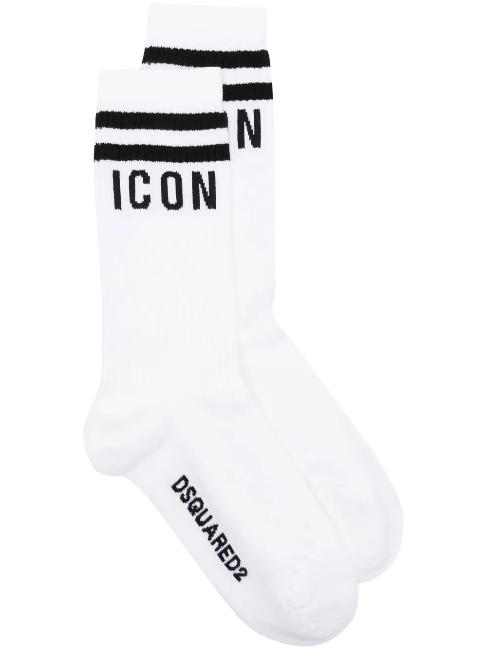 

Dsquared2 calcetines tejidos con logo en intarsia - Blanco