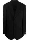 Raf Simons jagged-pocket single-breasted blazer - Black