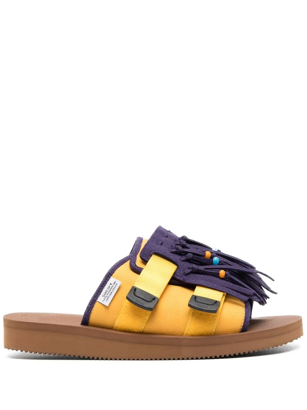 

Suicoke fringed open-toe sandals - Brown