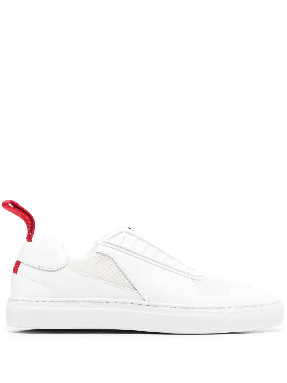 

Ferrari logo-plaque slip-on sneakers - White