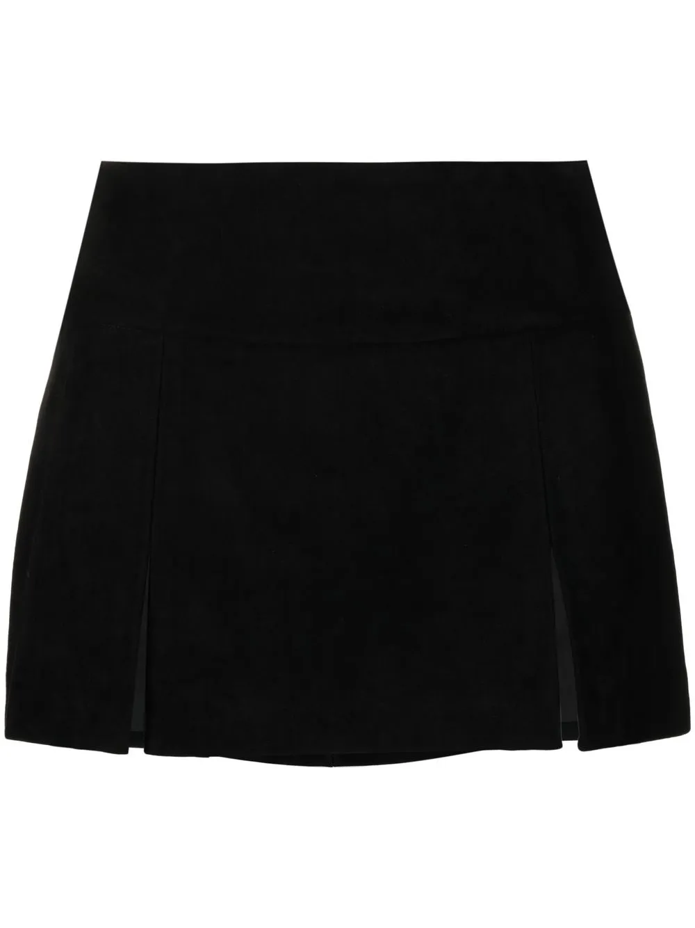 Danielle Guizio Double slit Suede Miniskirt Farfetch