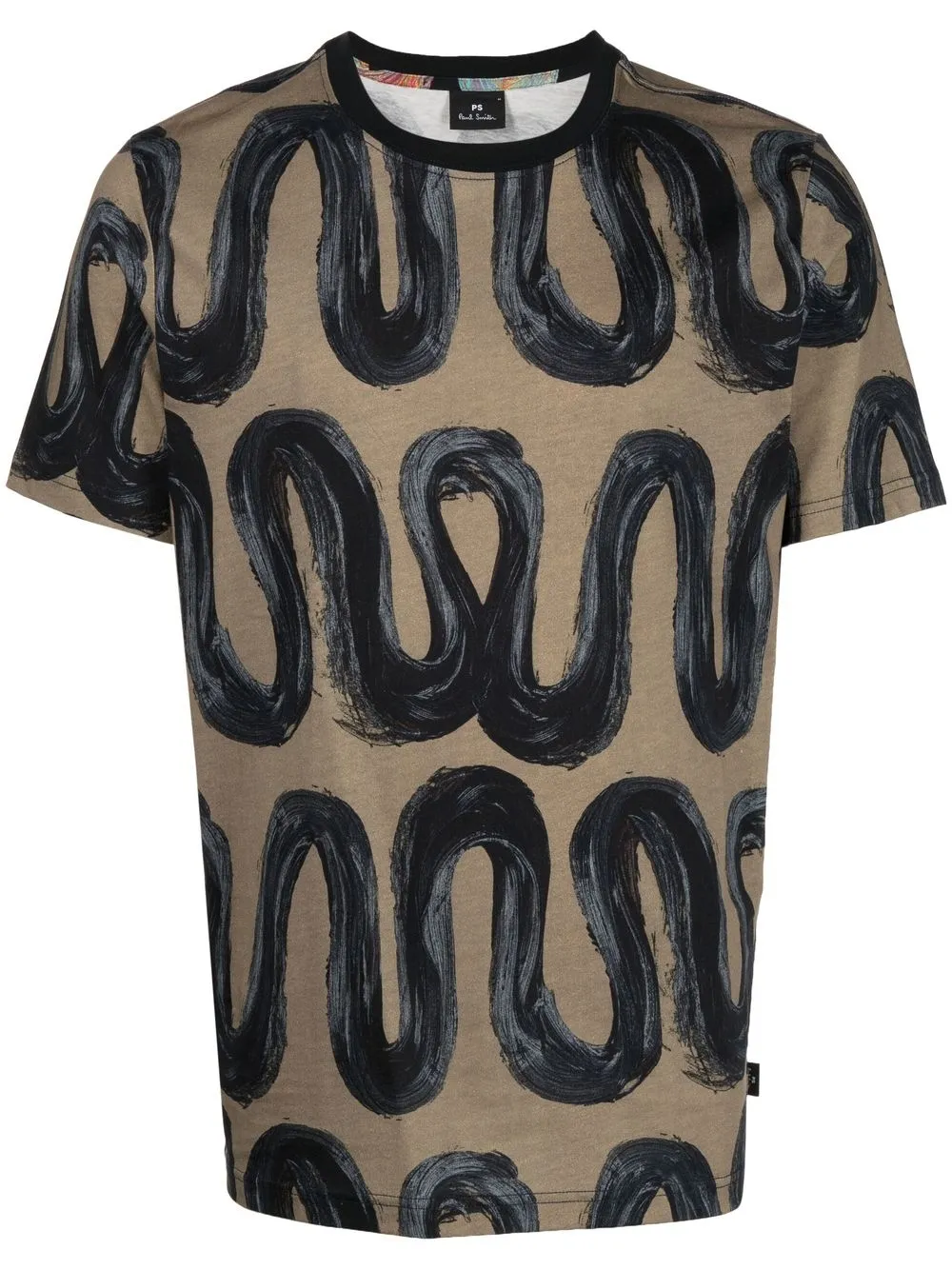 

PS Paul Smith swirl-print short-sleeved T-shirt - Brown