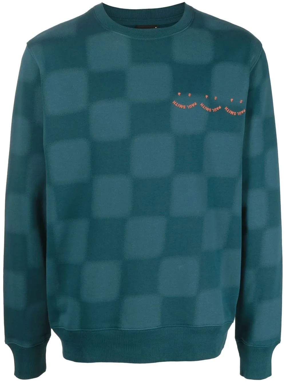 

PS Paul Smith checkerboard-print knit jumper - Green