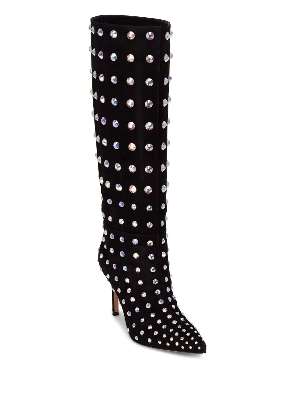 

Gianvito Rossi rhinestone-embellished heeled boots - Black