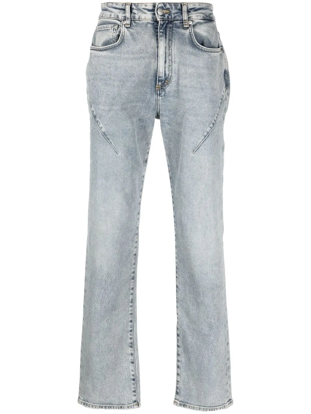 

Represent stonewash straight-leg jeans - Blue