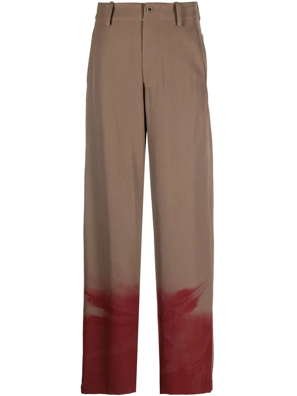 

Uma Wang two-tone wide-leg trousers - Neutrals