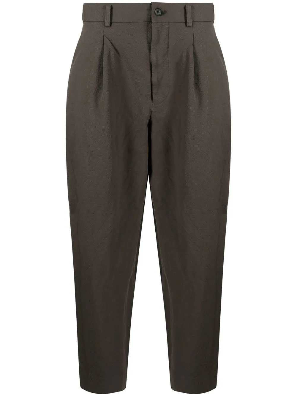 

Comme Des Garçons Homme Deux cropped tapered-leg trousers - Green