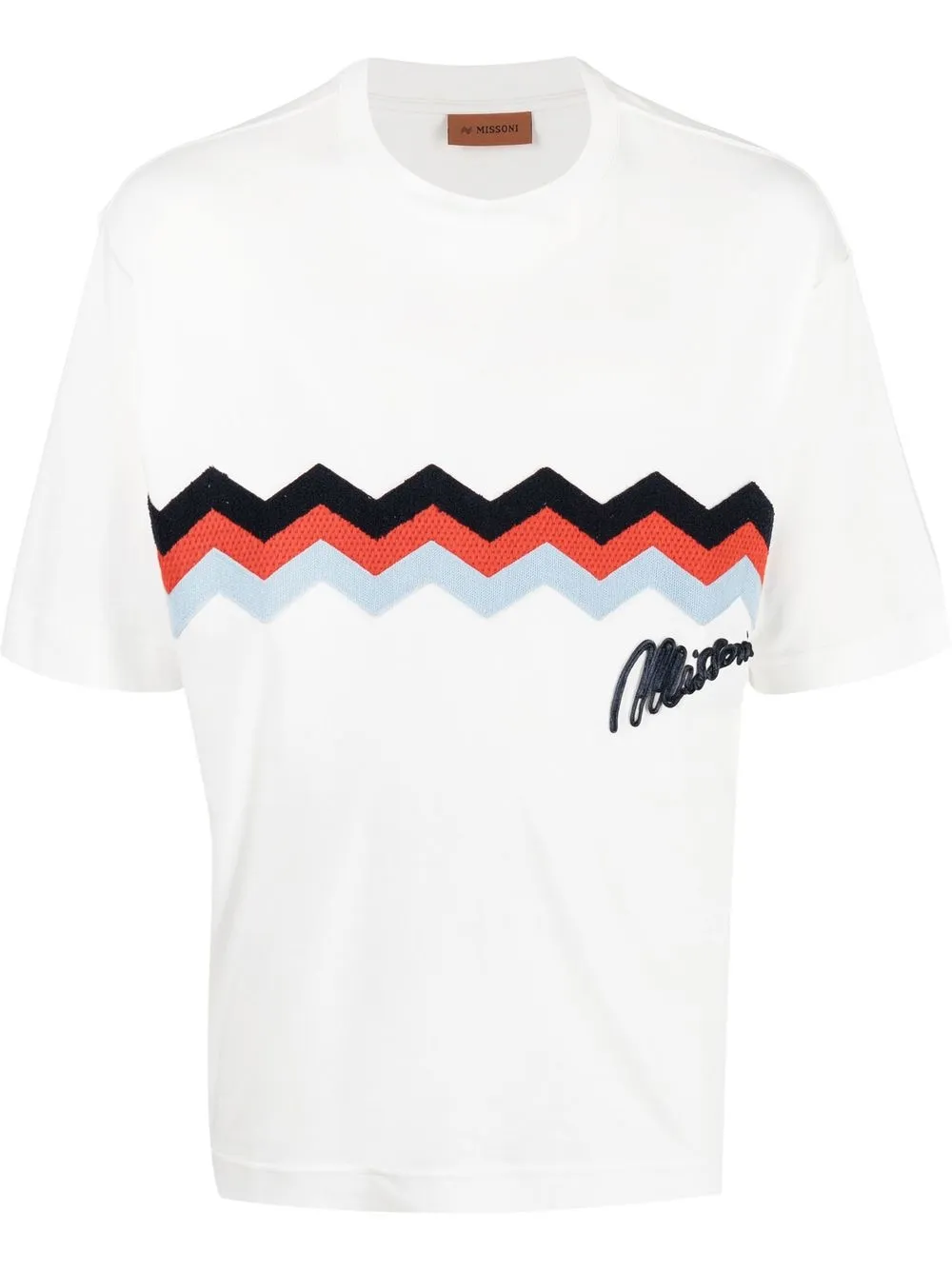 

Missoni playera con estampado en zigzag - Blanco