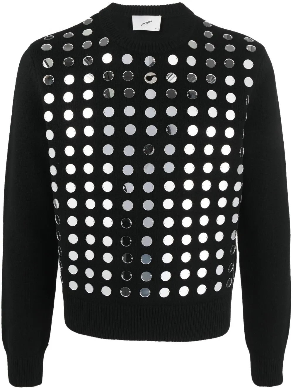 

Coperni sequin-detail crew-neck jumper - Black