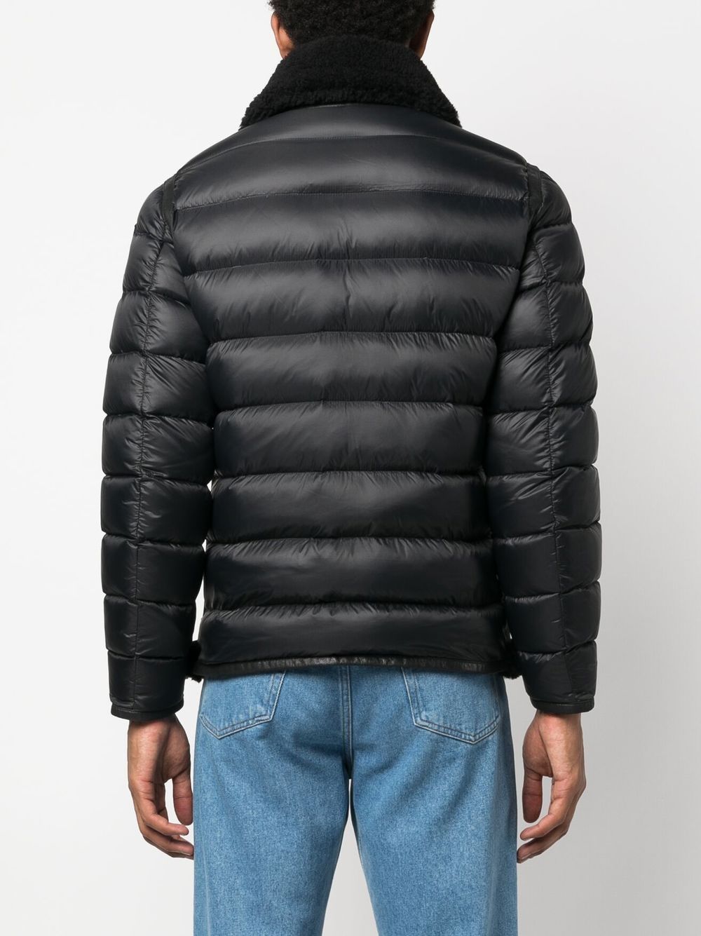 Blauer Padded leather-panelled Bomber Jacket - Farfetch