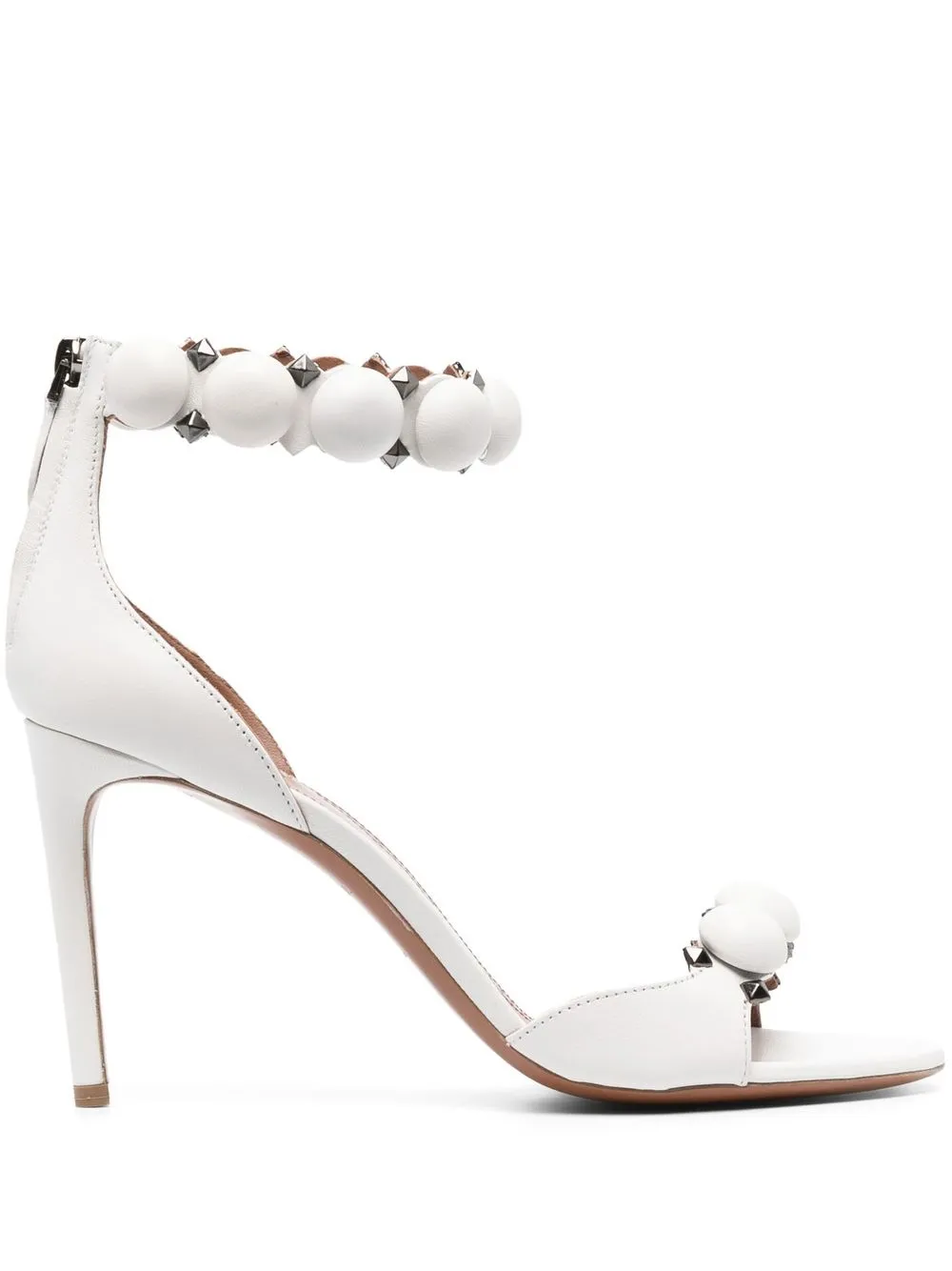 Alaïa La Bombe 90mm leather sandals | White | Image 1