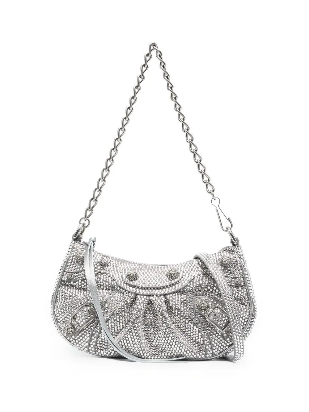 

Balenciaga Le Cagole rhinestone-embellished mini bag - Silver