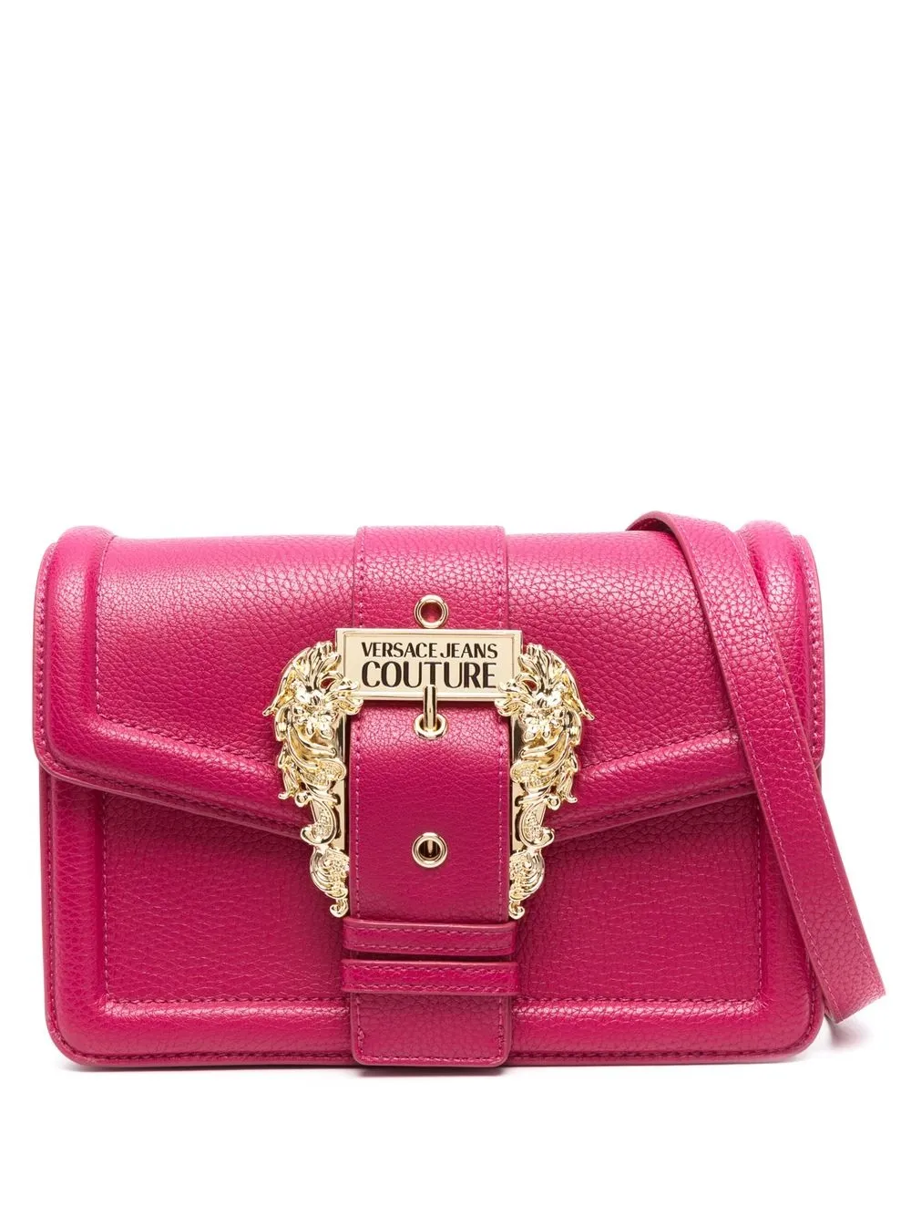 

Versace Jeans Couture logo-buckle shoulder bag - Pink