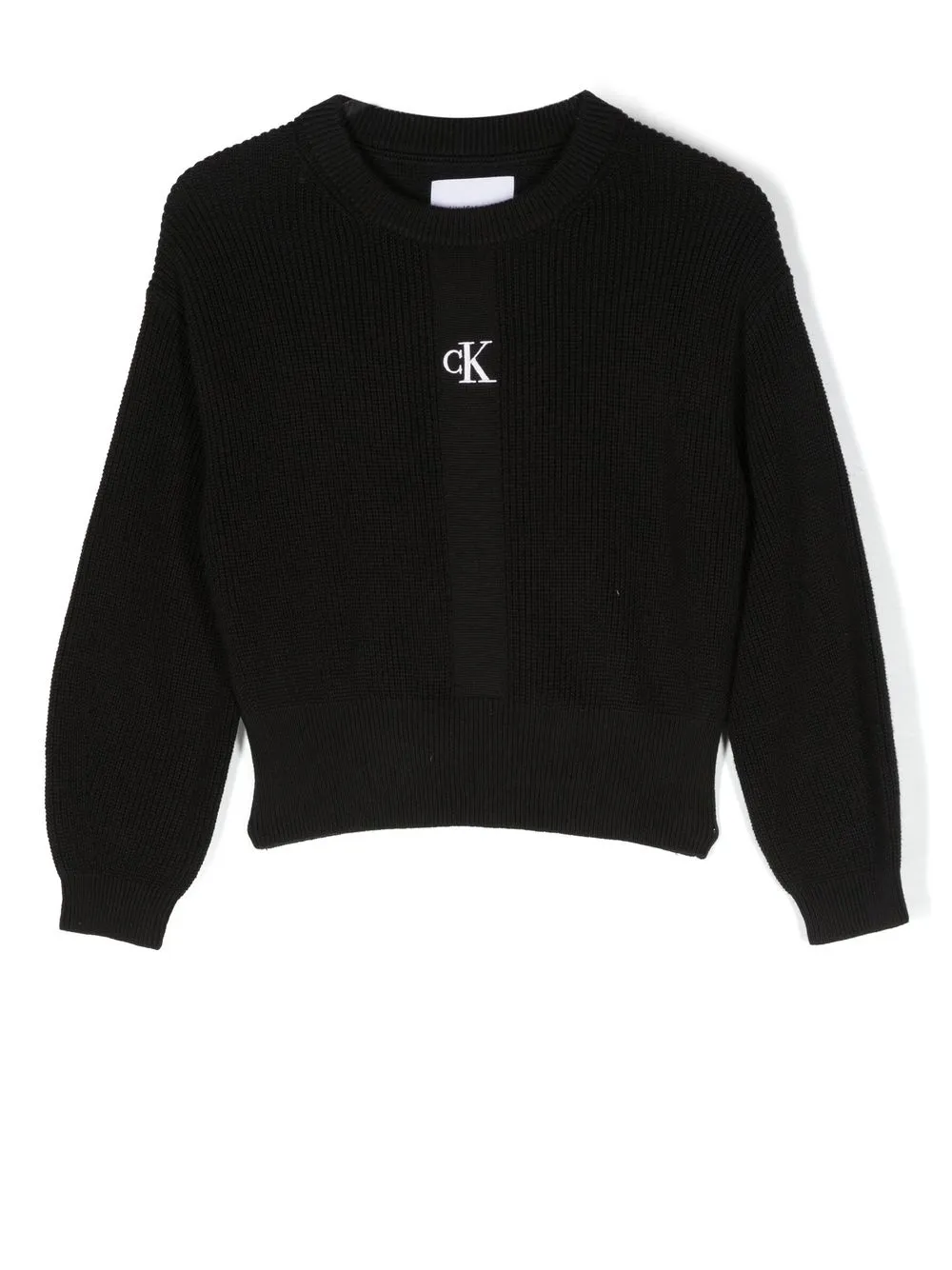 

Calvin Klein Kids logo-print crew neck sweatshirt - Negro