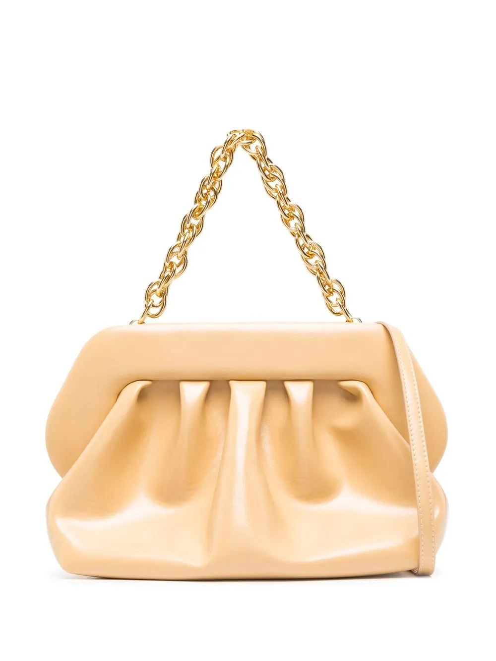 

Themoirè faux-leather chain-link shoulder-bag - Neutrals