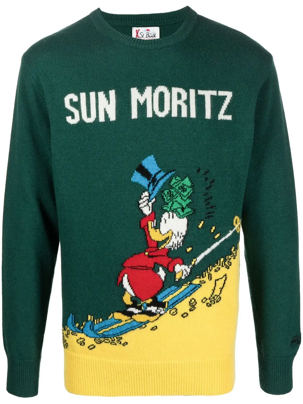 

MC2 Saint Barth suéter tejido con motivo Sun Moritz de MC2 SAINT BARTH x Disney - Verde