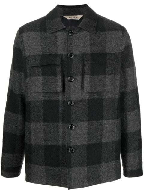 ASPESI check-pattern shirt jacket