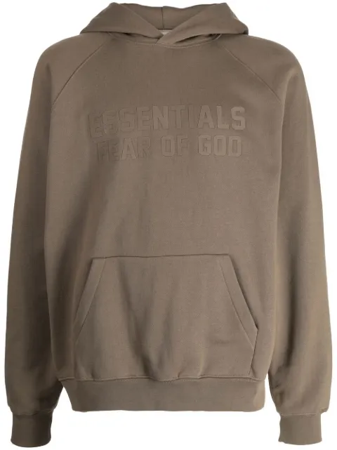 FEAR OF GOD ESSENTIALS logo-print hoodie