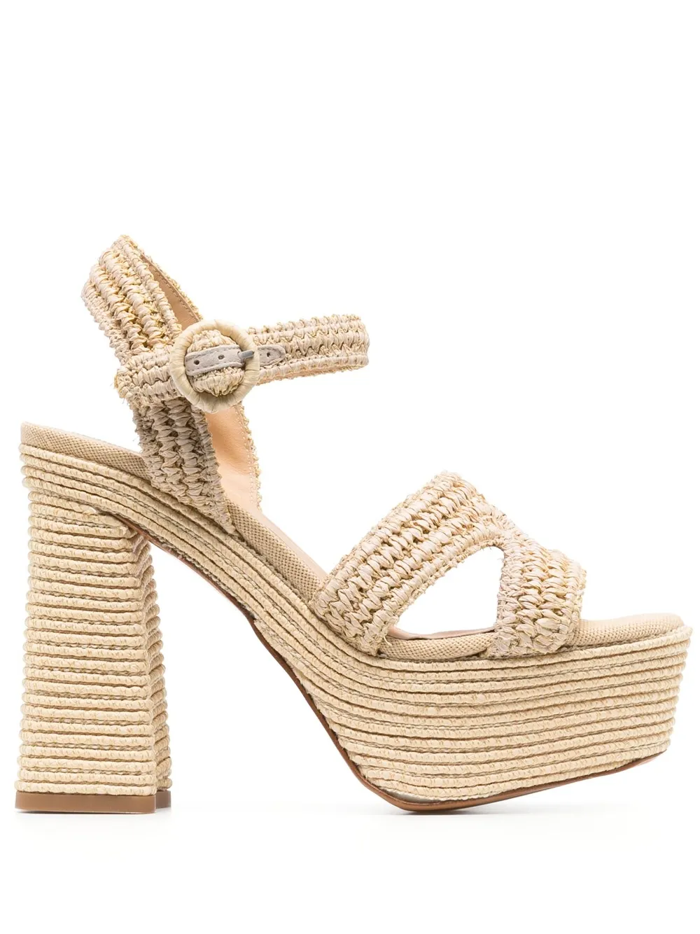 Image 1 of Castañer Adriana platform raffia sandals