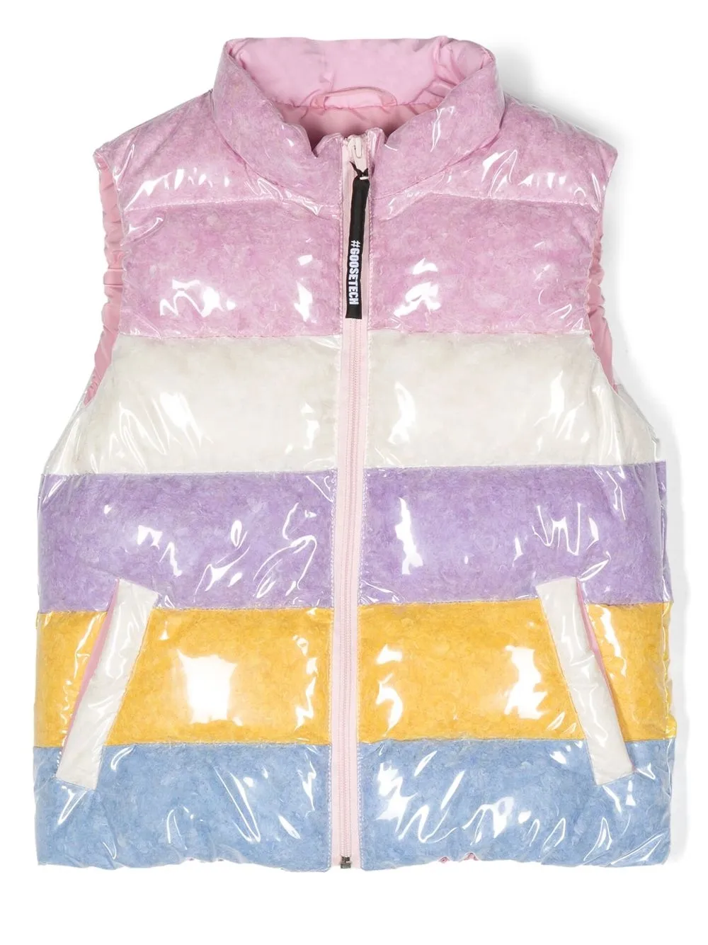 

Goose Tech colour-block padded gilet - Pink