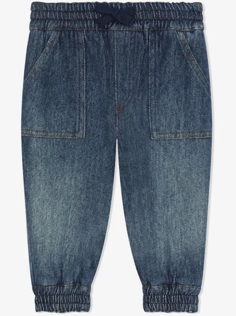 Dolce & Gabbana Kids DG-logo denim track pants