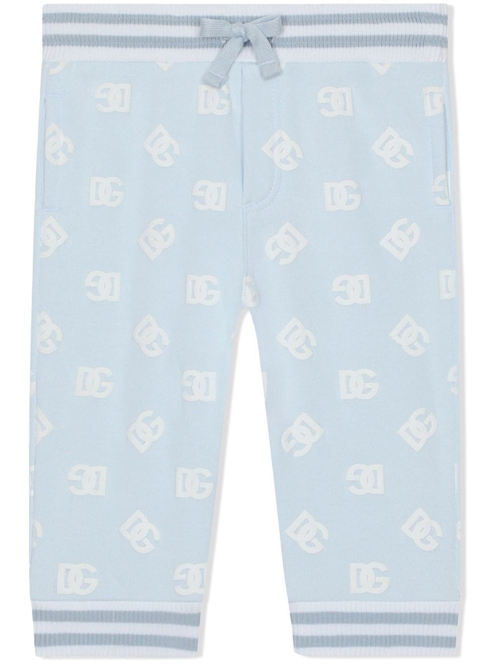 Shop Dolce & Gabbana Dg-logo Track Pants In Blue