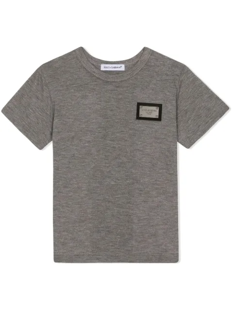 Dolce & Gabbana Kids logo-tag cotton T-shirt