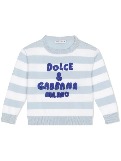 Dolce & Gabbana Kids striped cotton sweatshirt