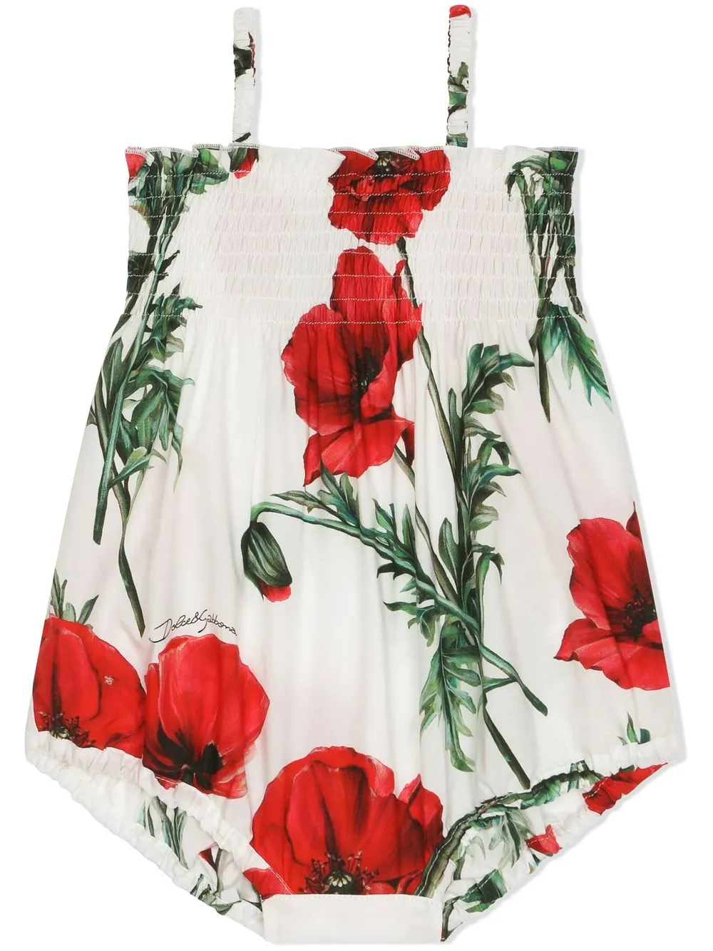 Dolce & Gabbana Babies' Floral-print Shorties In Neutrals