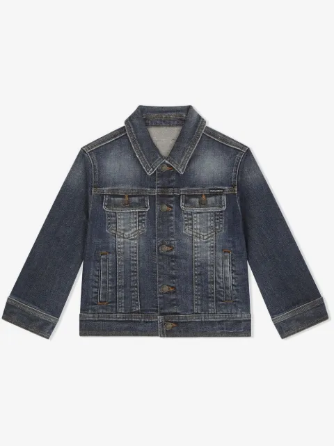 Dolce & Gabbana Kids button-up denim jacket