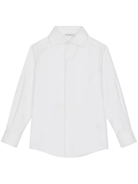 Dolce & Gabbana Kids DG-logo jacquard tuxedo shirt
