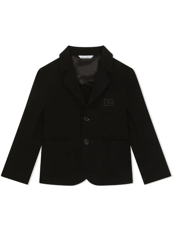 Dolce Gabbana Kids DG-logo single-breasted blazer