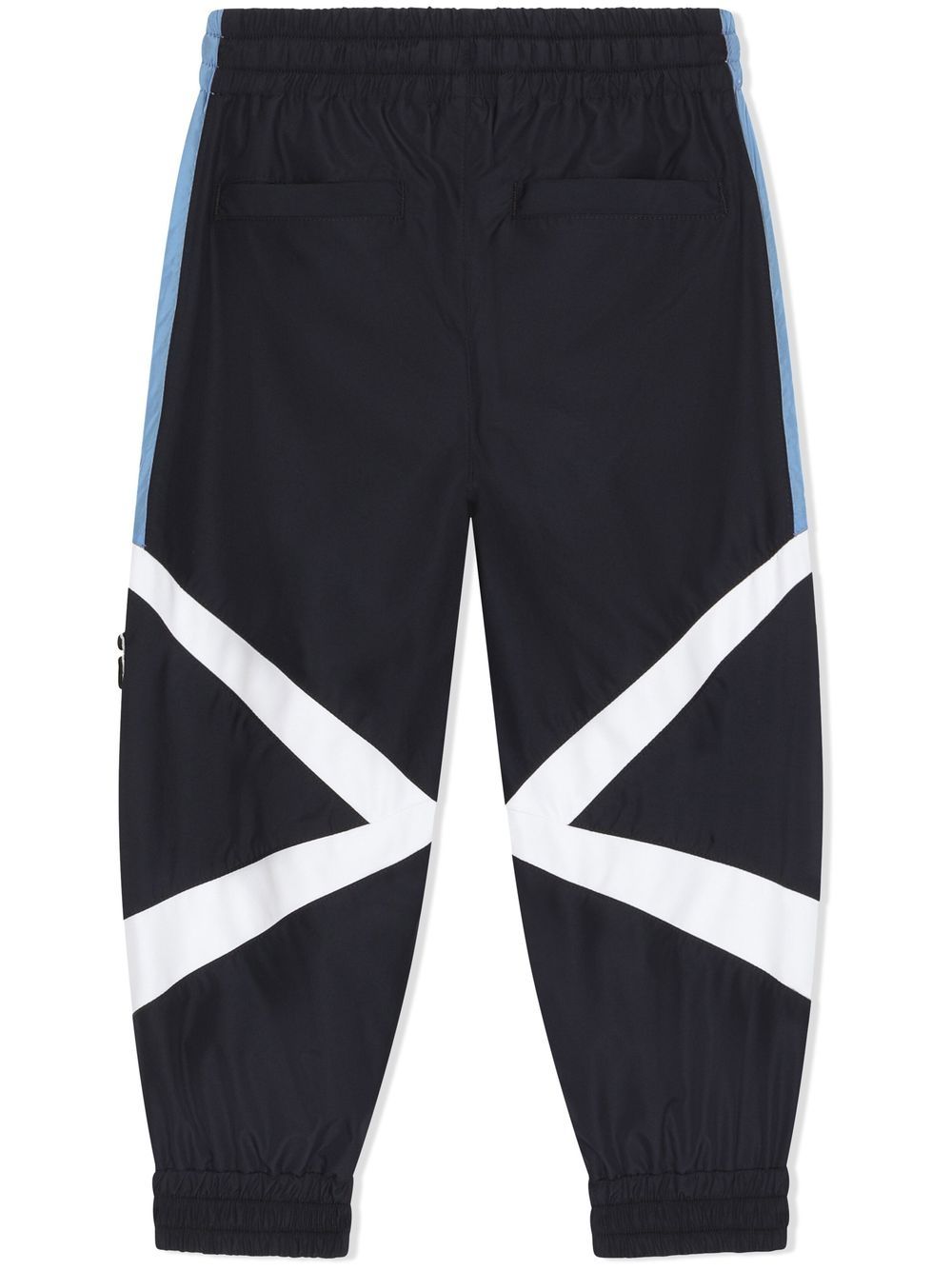 Shop Dolce & Gabbana Colour-block Track Pants In Blue