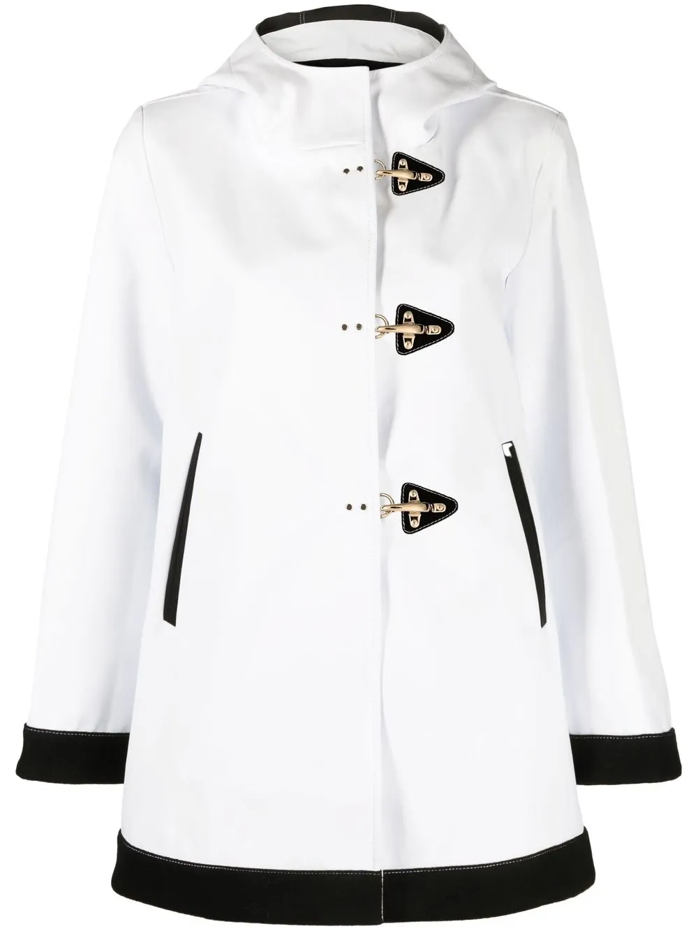 

Fay toggle-fastening coat - Blanco