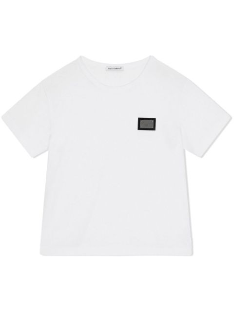 Dolce & Gabbana Kids logo-tag cotton T-shirt