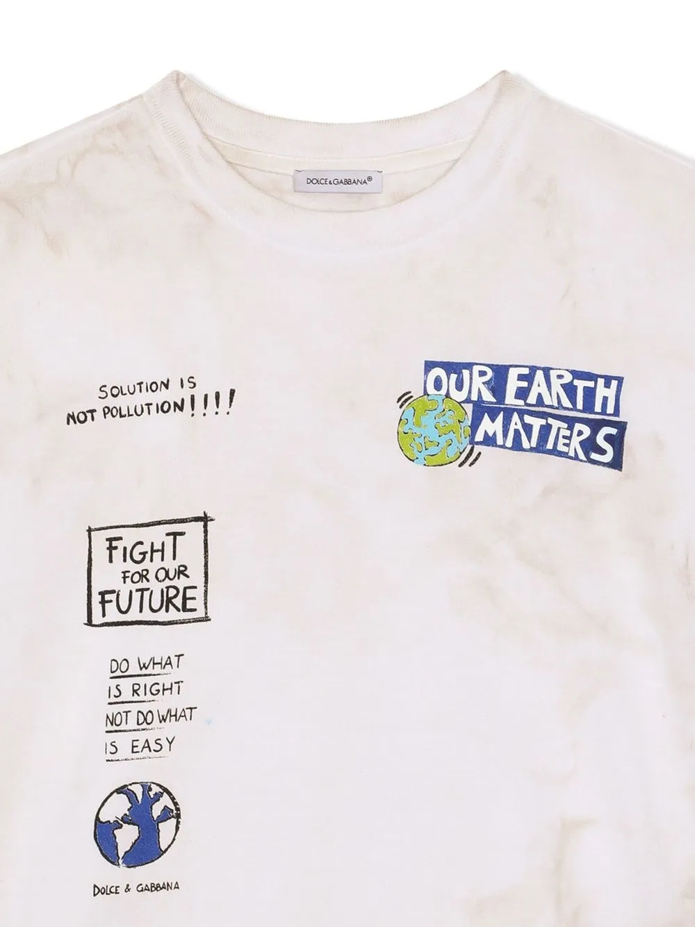 Dolce & Gabbana Graphic-print T-shirt In White