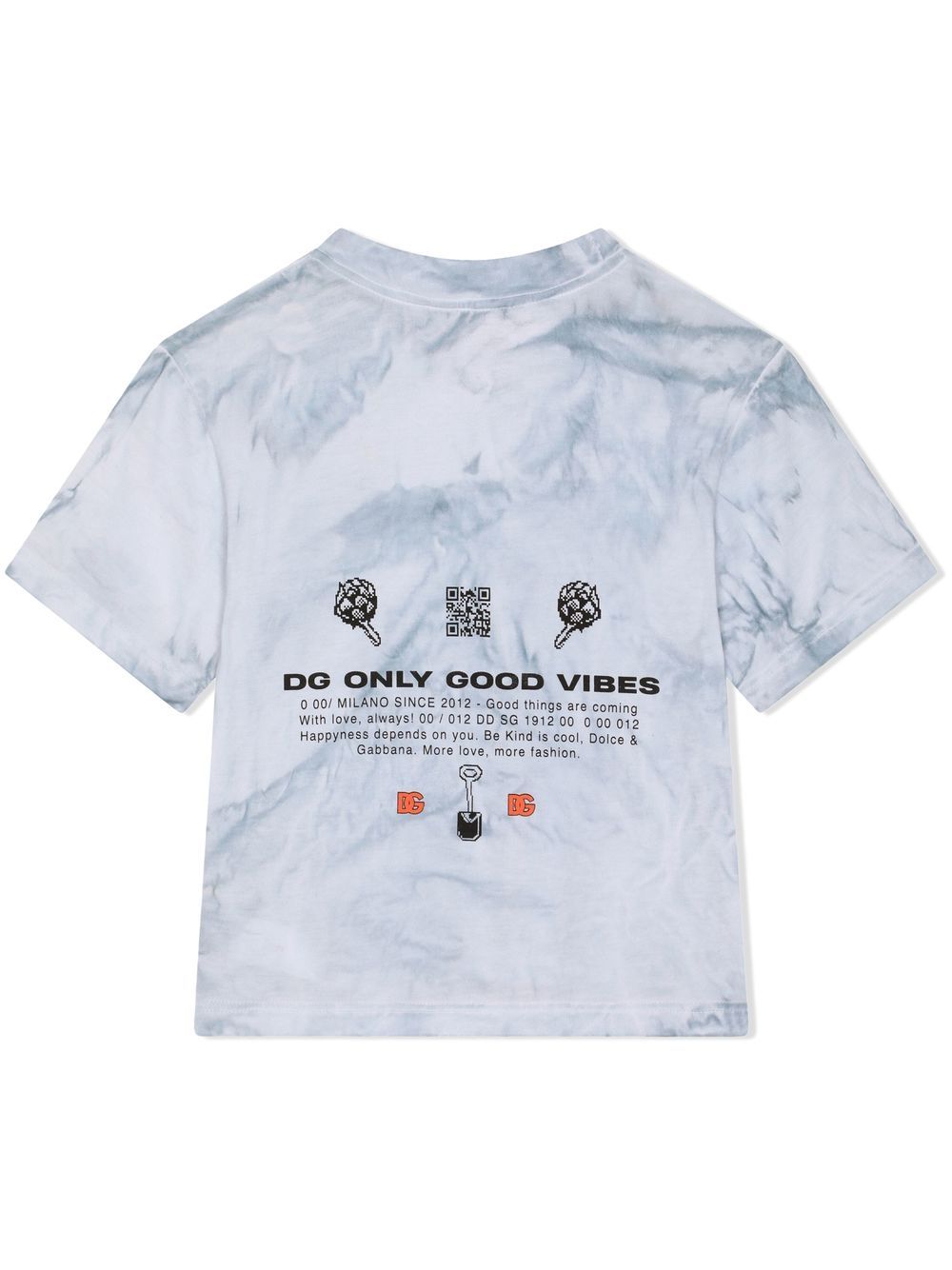 Shop Dolce & Gabbana Tie-dye Print T-shirt In White