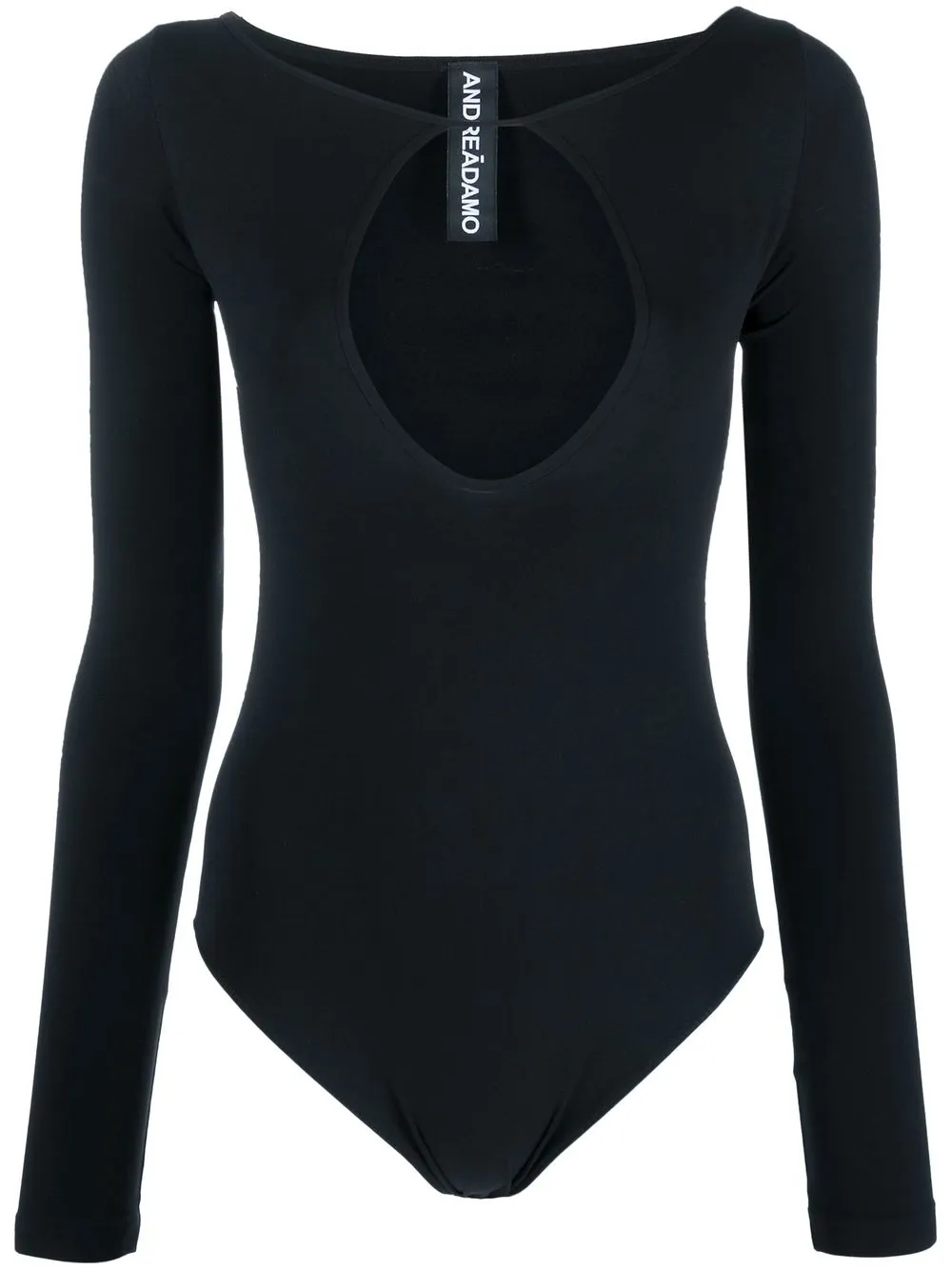 

ANDREĀDAMO cut-out long-sleeve bodysuit - Black