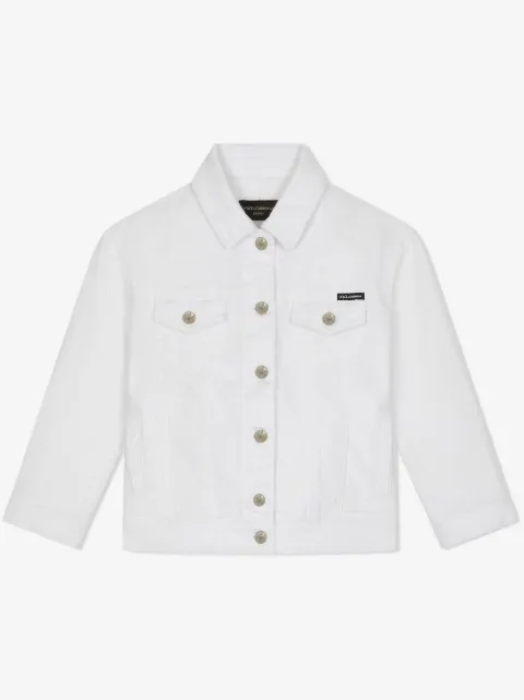 Dolce & Gabbana Kids button-up denim jacket