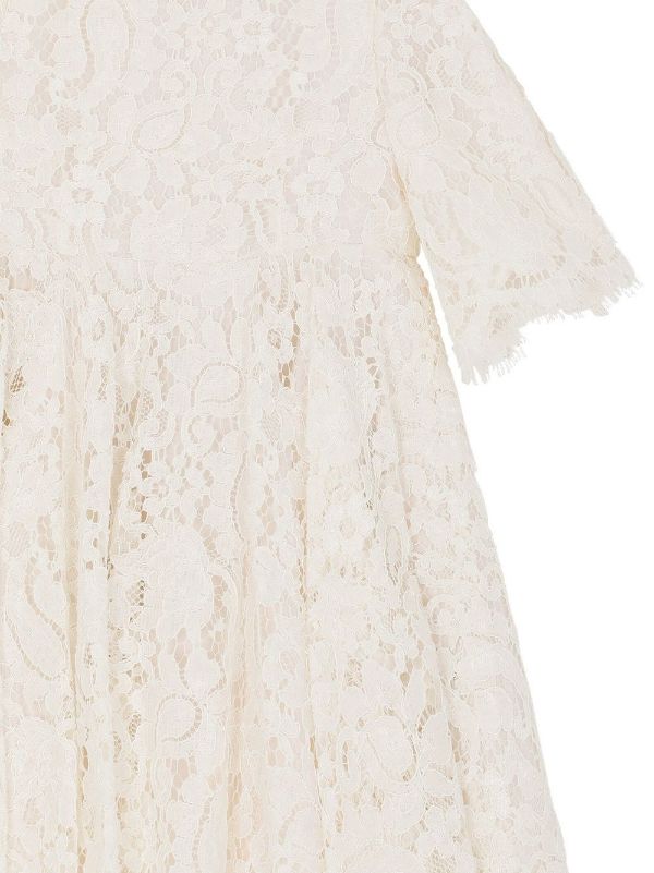 Dolce & Gabbana Kids cordonetto-lace Midi Dress - Farfetch