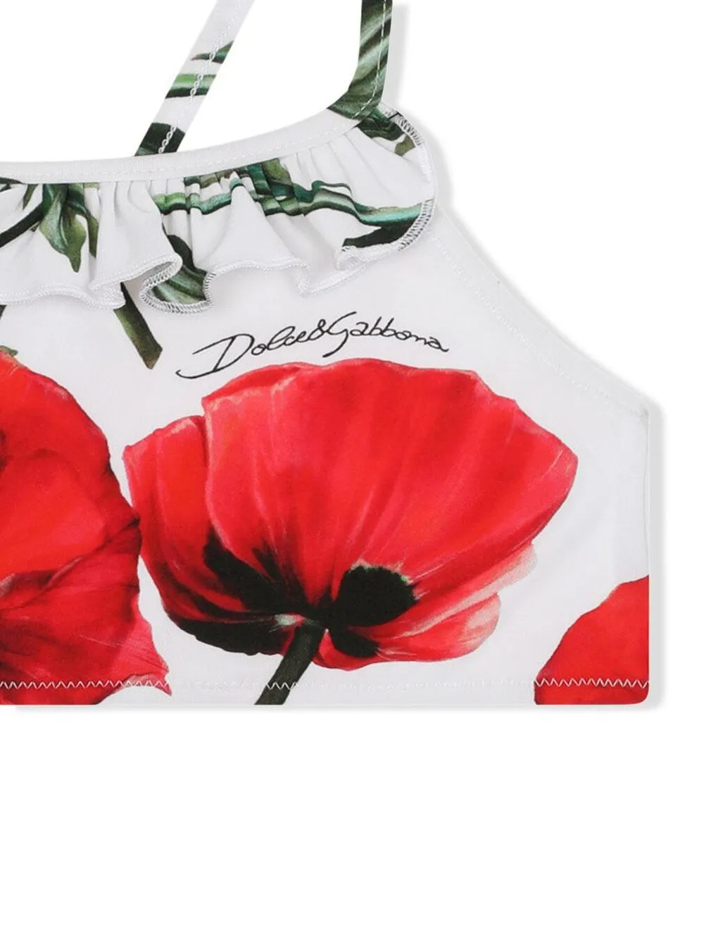 Dolce & Gabbana Floral-print Bikini In White