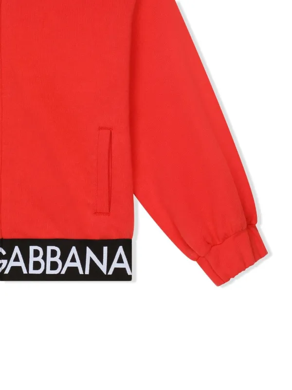 Dolce and gabbana red sweatshirt best sale