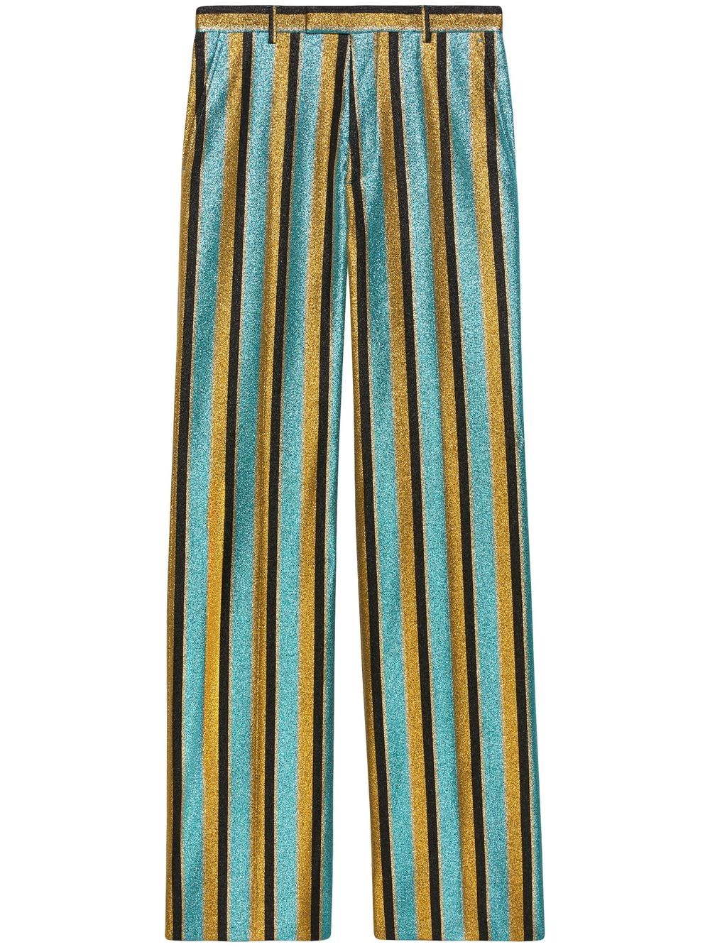 Gucci Glitter stripe-print Trousers - Farfetch
