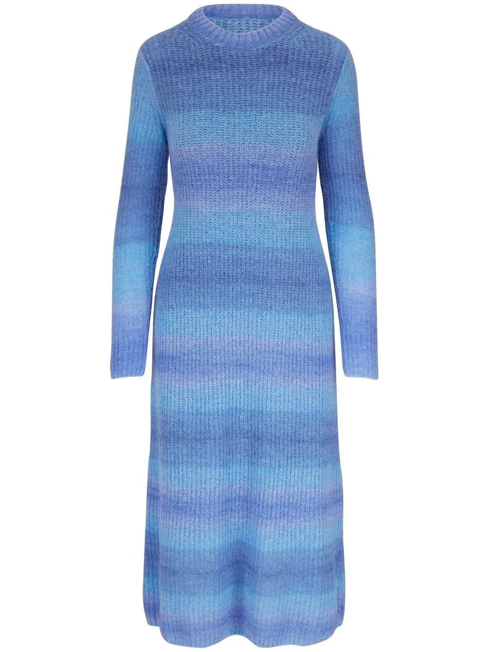 

Vince striped knitted midi dress - Blue