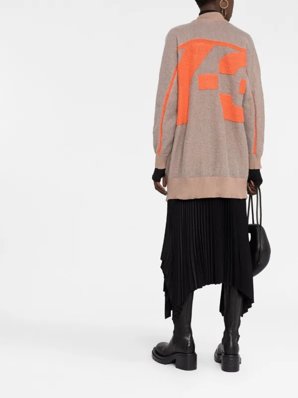 Y-3 logo-jacquard Cardigan | Neutrals | FARFETCH