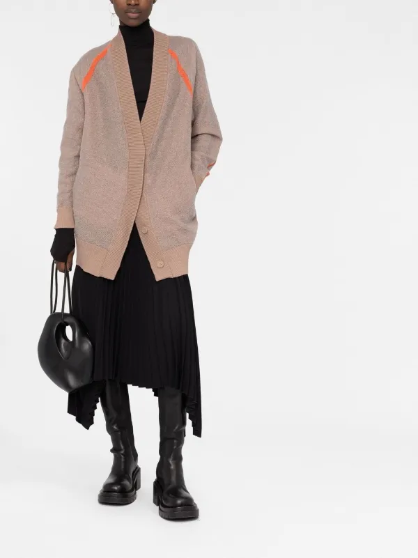 Y-3 logo-jacquard Cardigan | Neutrals | FARFETCH