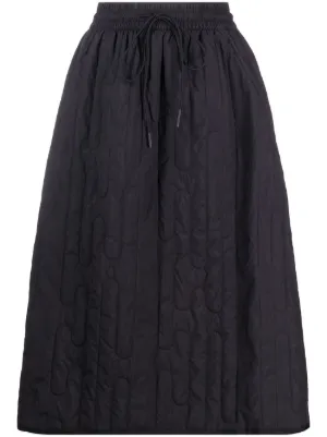 Nero Farfetch Donna Abbigliamento Gonne Gonne a campana Gonna svasata con stampa 