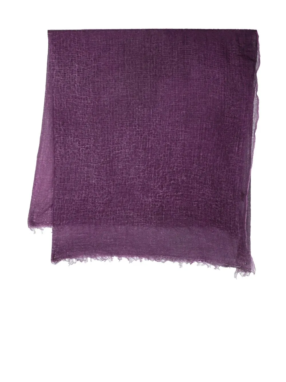 

Avant Toi raw-edge cashmere scarf - Purple