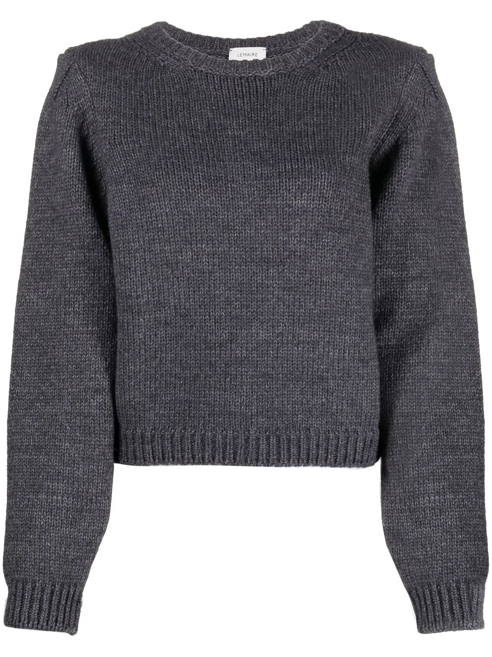 

Lemaire melange crew neck jumper - Grey