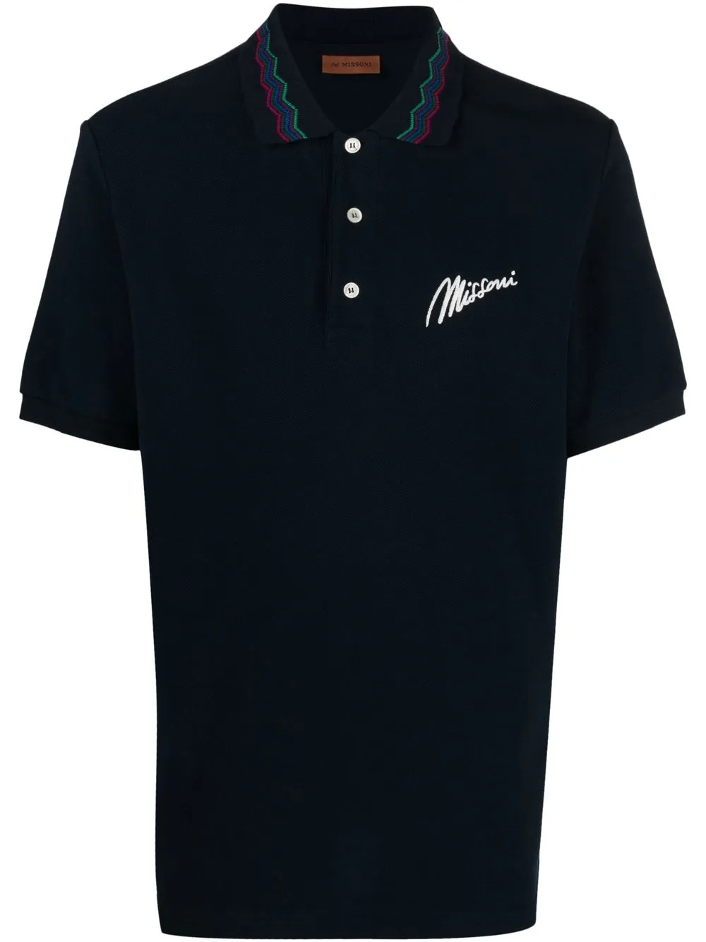 

Missoni playera tipo polo con logo en el pecho - Azul